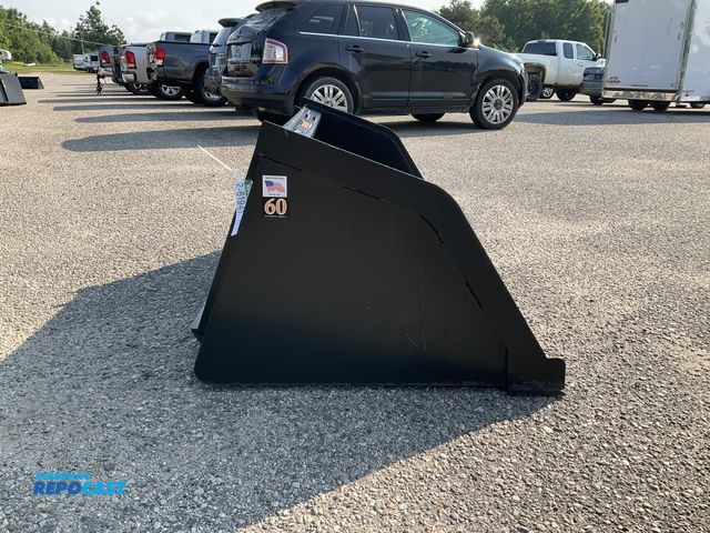 Lot 2-61941 - New Tomahawk 60" Snow/ Mulch Bucket Quick Attach Welded on High Carbon Cutting Edge