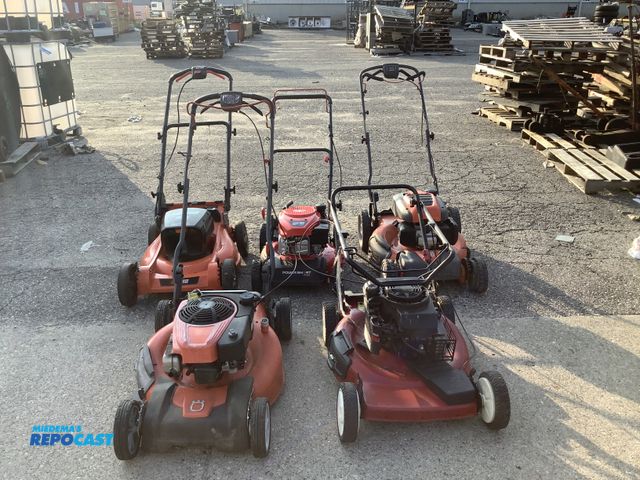 Lot 2-45858 - (5) Push Lawn Mowers for parts