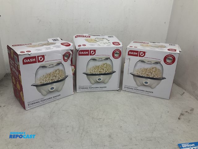 Lot 2-92797 - Set of 3 Dash Stirring Popcorn Makers