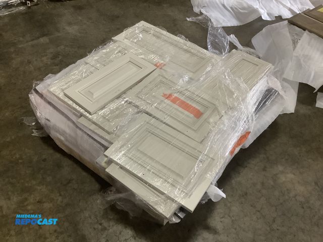 Lot 2-93668 - Skid with Hardwood Cabinet Door Fronts