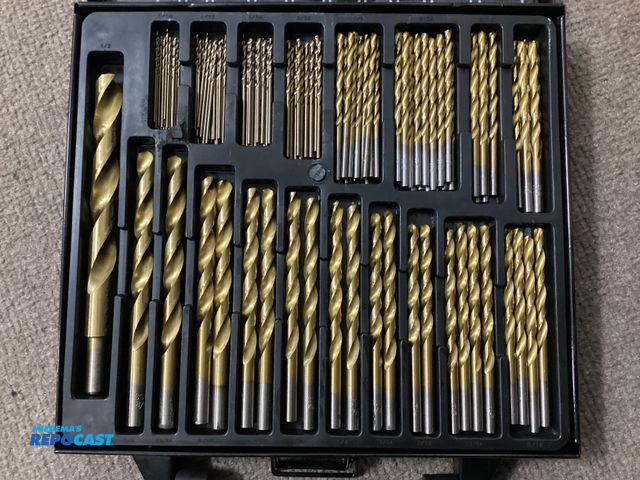 Lot 2-19012 - New New 160-Piece Titanium Drill Bit Set, Includes (26) Each of 3/64", 1/6", 5/64", (16) 3/32", (17)...