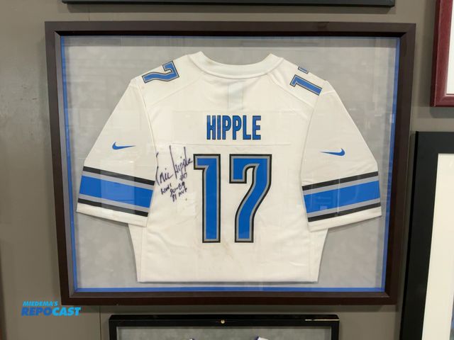 Lot 2-53315 - Framed Eric Hipple Autographed Jersey, 36.125” x 29.125”