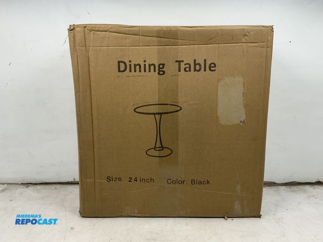 Lot 2-92750 - Black Tulip Shape 24” Dining Table
