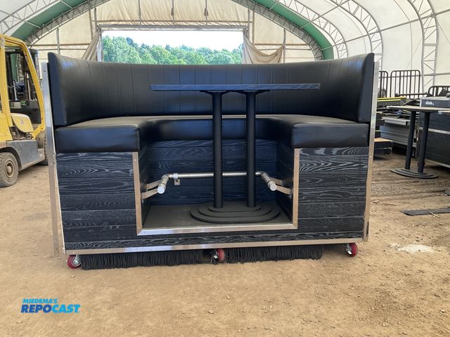 Lot 2-11216 - Authentic Court Side Suite Seats from Little Caesars Arena 4 Person Booth with Table.