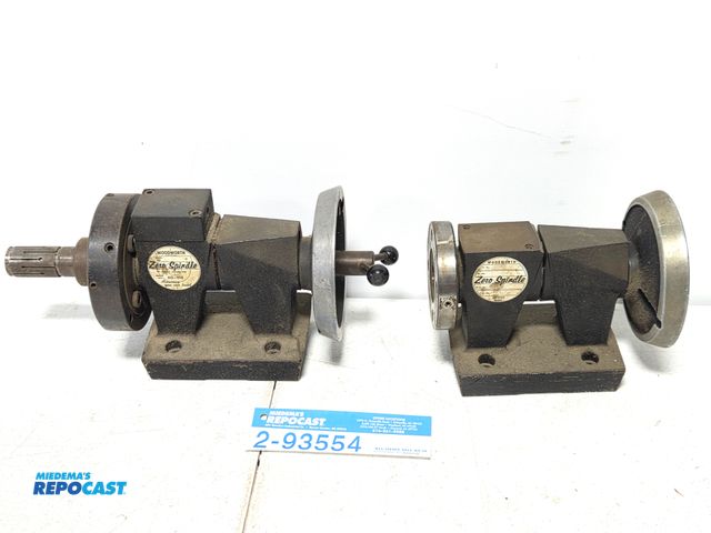 Lot 2-93554 - lot of 2 Woodworth Zero Spindle machining fixtures.