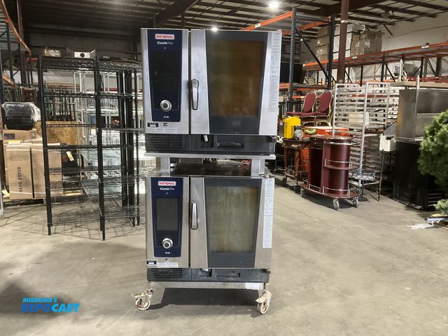 Lot 2-55123 - 2 Rational iCombi Pro Stainless Steel Combi Ovens With 120 volt electric control, 19000/45500 min/ma...
