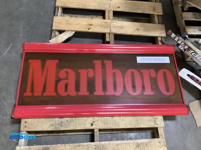 Lot 2-67050 - Marlboro light up sign approx. 48”x24”
