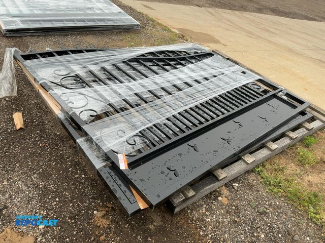 Lot 2-44303 - New Chery Industrial 16' Bi-Parting Gate, each section of gate measures approx. 94-1/2" wide x 90-3/...