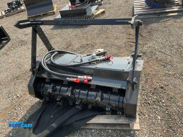 Lot 2-40242 - New SDLANCH Mulcher Head Mini Skid Steer Attachment, Approx. 36" Cut, Approx. 4' Wide Overall, Has B...
