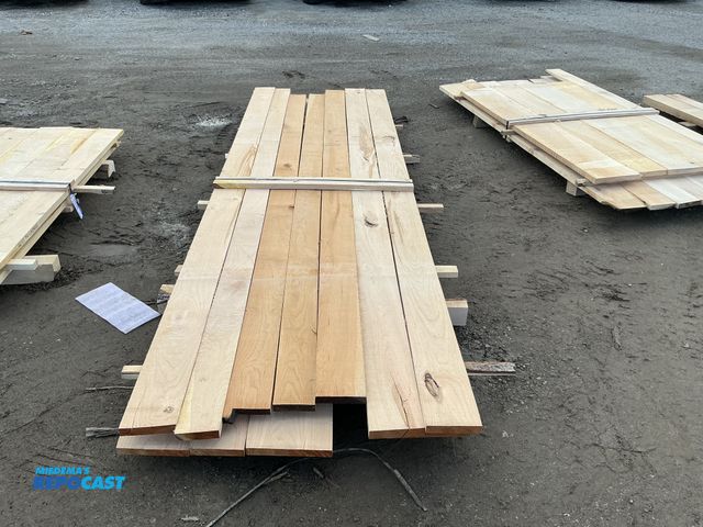 Lot 2-33704 - (2) layers of 42" w x 10-12' long 4/4 Cherry Boards