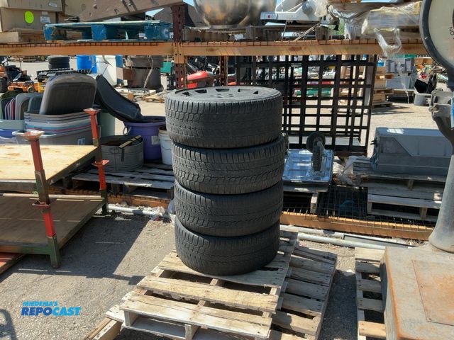 Lot 2-74910 - Blizzak LM-25V Skid lot of (4) tubeless steel-belted radial tires with rims