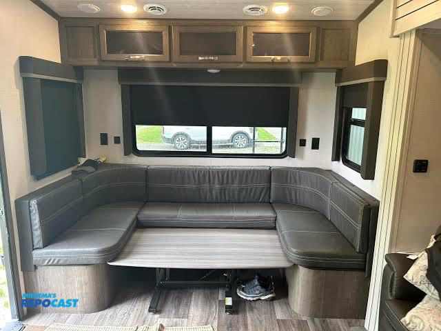 Lot 2-24591 - U-Shaped Dinette Booth Seating Kit for a Coachmen Freedom Express RV.