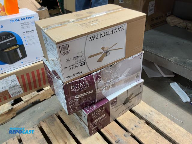 Lot 2-19636 - lot of (3) Ceiling Fans - NOT COMPLETE