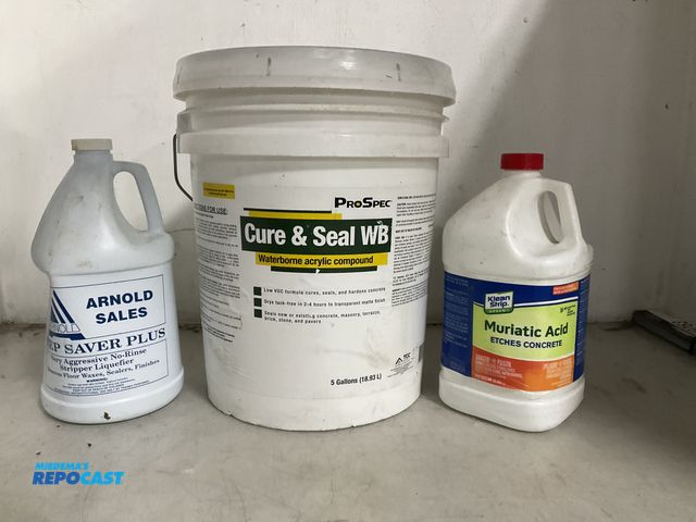 Lot 2-65605 - Lot including (1) 5-gallon bucket of ProSpec Cure &amp; Seal WB, Waterborne acrylic Compound, (1) 1-...