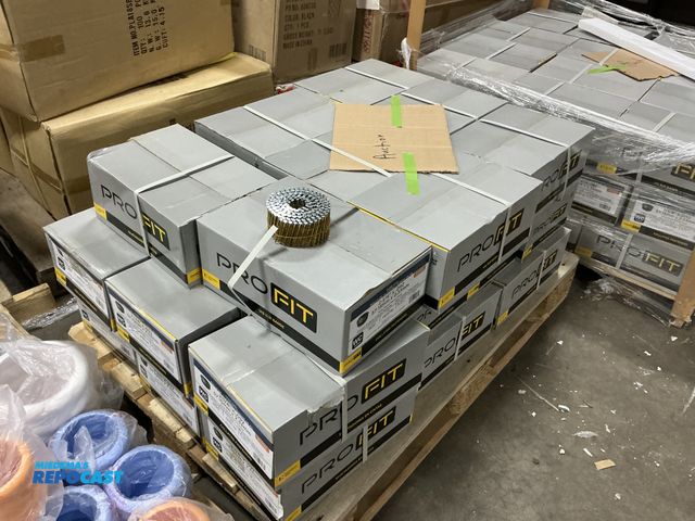 Lot 2-74936 - Skid of ProFit 2-1/4” x .092 Wire Coil Ring Shank Round Head Nails