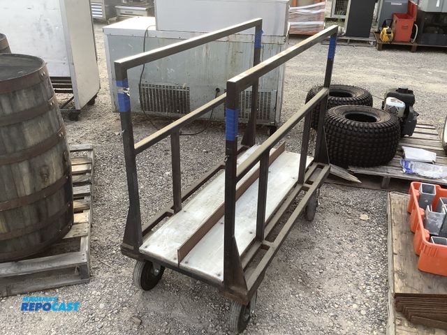 Lot 2-27365 - Lot of (1) panel cart measuring 50” x 16”.