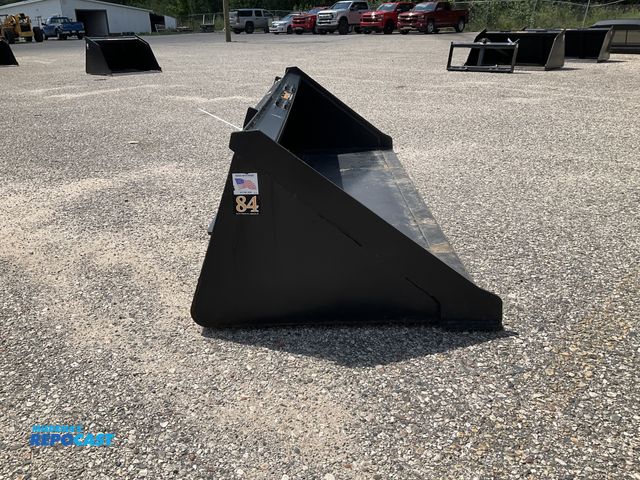 Lot 2-61950 - New Tomahawk 84" Smooth Bucket Quick Attach Welded on High Carbon Cutting Edge