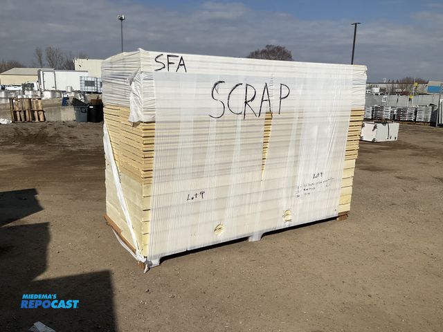 Lot 2-65654 - Lot of (12) 4 x 24 x 96 Sheets of Polyiso Insulation w/ White Face, (22) 2 x 24 x 96 Sheets of Polyi...