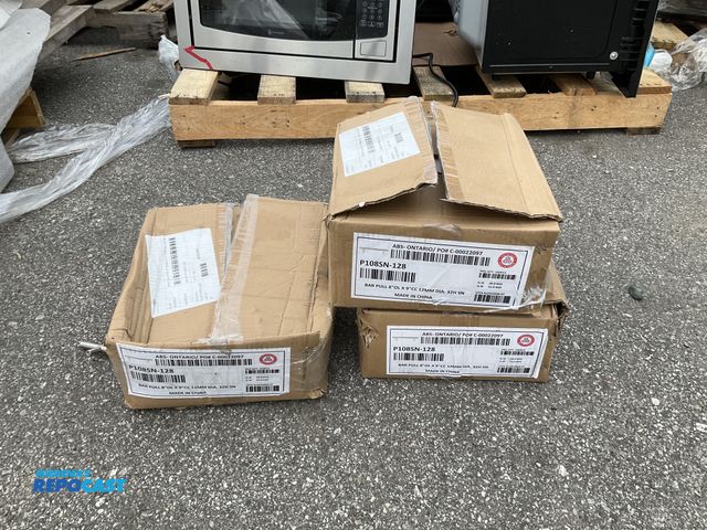 Lot 2-93841 - Lot of (3) Boxes of American Bolt and Screw P108SN-128 Bar Pulls, 8”OL x 9”CC 12mm Dia. 32H SN. All ...