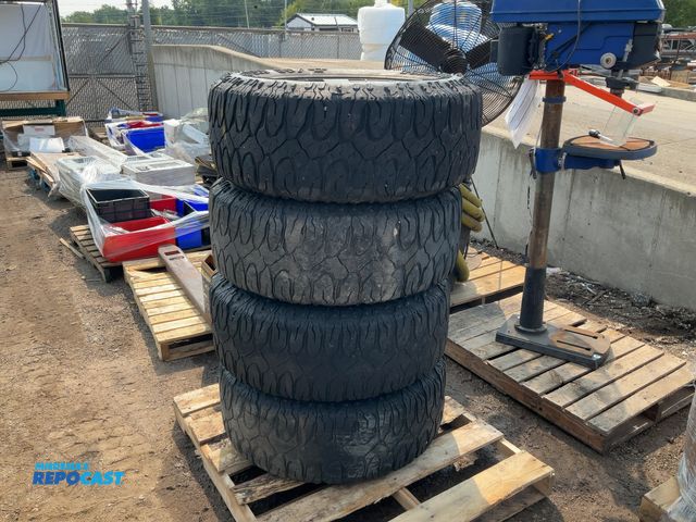 Lot 2-18101 - 2010 MileStar Patagonia M/T 37x13.50 R20 LT 127Q 10PR Tires w/ 8-Lug Rims