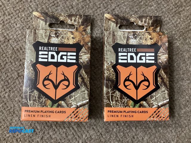 Lot 2-63237 - Two new deck of Realtree Premium Playing Cards. Linen Finish. RealTree Edge.