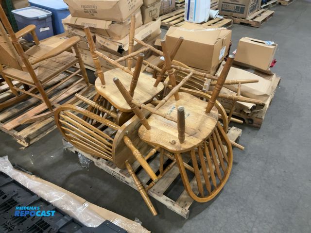 Lot 2-18543 - Skid Lot of (6) Wooden Dining Chairs
