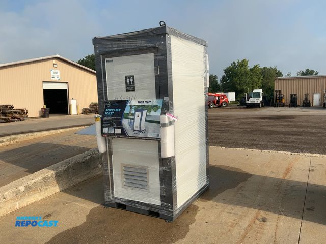 Lot 2-21078 - New Chery Industrial Bastone Portable Toilet, 43.7”x52.36”x92.52” tall, Single Toilet, Sink, Fan, In...