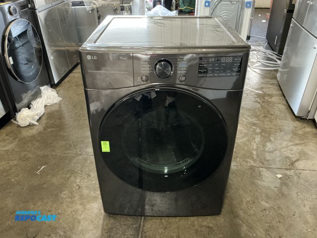 Lot 2-55243 - Scratch & Dent LG DLGX4081B Smart Front Load Energy Star Gas Dryer with Sensor Dry & Steam Technolog...