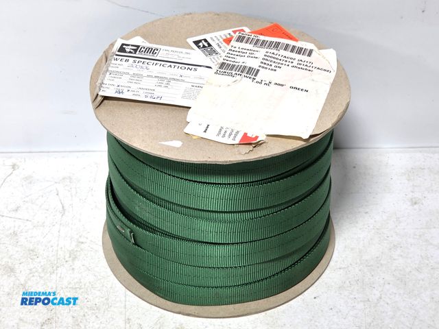 Lot 2-93534 - New CMC RESCUE 1"x300' nylon web Rescue climbing rope, 4000# min breaking strength, mil-spec needle ...