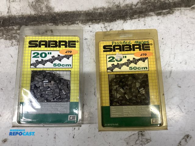 Lot 2-93643 - 20" Chainsaw Chains - low kickback chains - model: Sabra J70 -