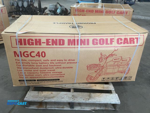 Lot 2-41612 - New SDLANCH MGC40 3-Wheel Mini Electric Golf Cart / Scooter, 60 Volt, Three Speed, 2-Passenger, Pneu...