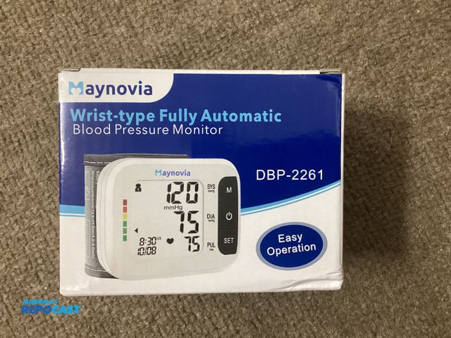 Lot 2-27493 - New Maynovia Wrist-type Fully Automatic Blood pressure Monitor.