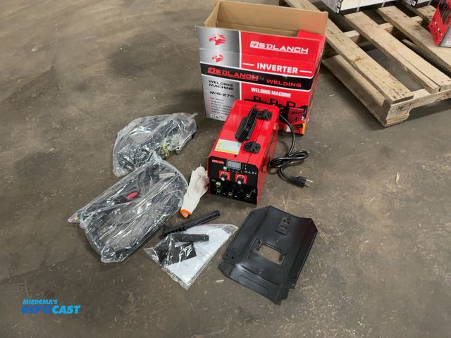 Lot 2-21754 - New SDLANCH MIG-270 Inverter Welding Machine, 110 Volt, Red