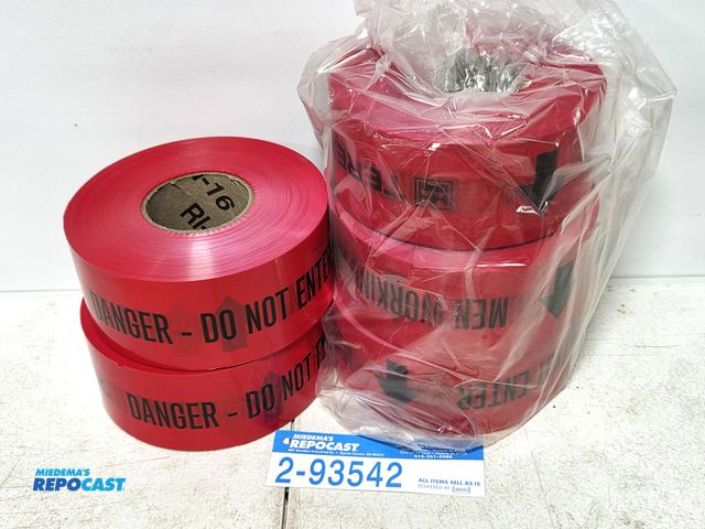 Lot 2-93542 - 6 rolls of caution tape.