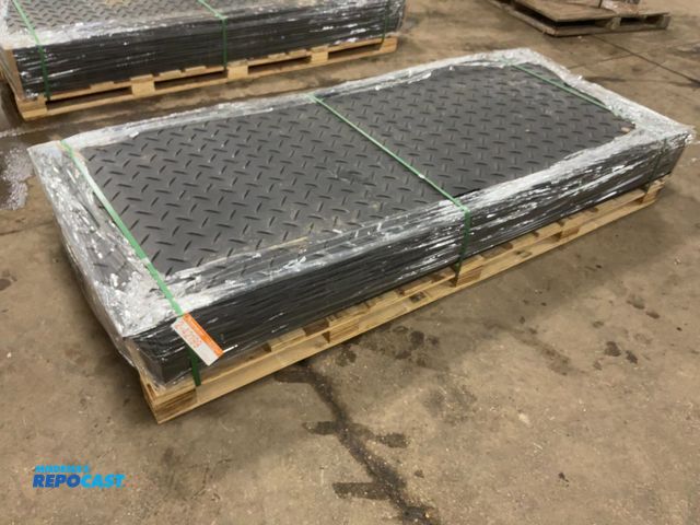 Lot 2-42199 - (15) New SDLANCH IRGPM Ground Protection Mats, Approx. 41-1/2” wide x 95” long x1/2” thick, diamond ...