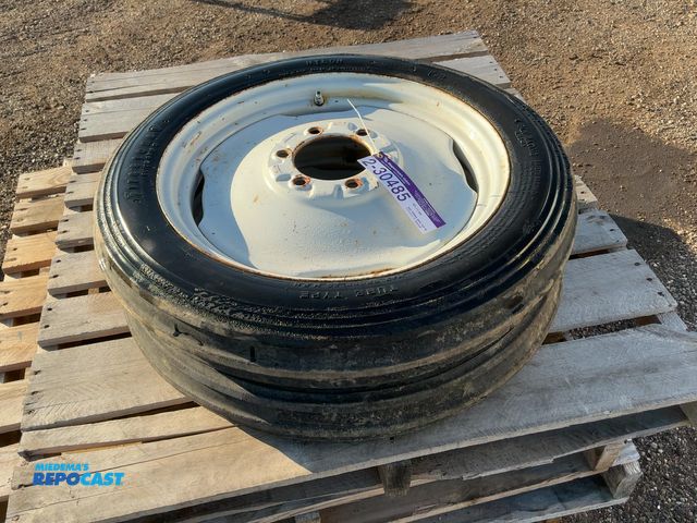 Lot 2-30485 - (2) Used Firestone Size 4.00-19 Tires on Steel 6-lug Wheels
