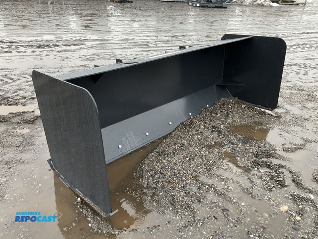 Lot 2-44523 - New JCT Snow Pusher Box Blade Skid Steer Attachment Quick Attach