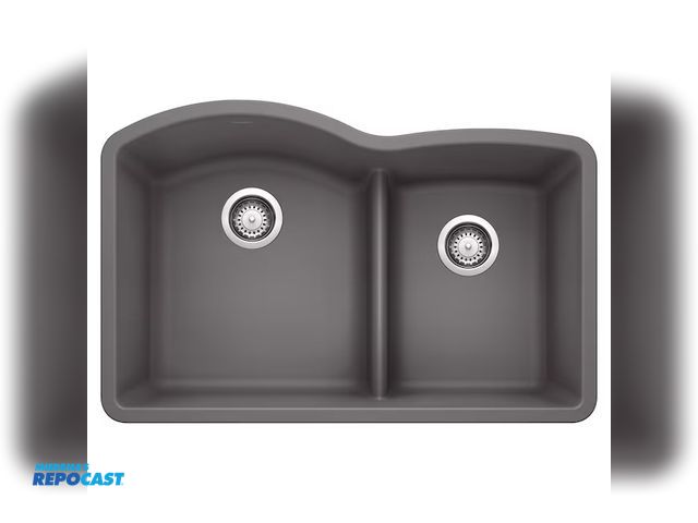 Lot 2-92058 - blanco diamond silgranit undermount sink ** missing two rings