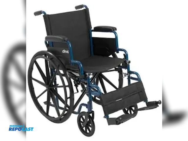 Lot 2-93956 - Drive Blue Streak lightweight foldable Wheel Chair