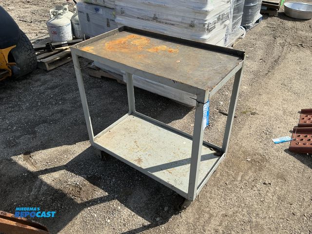 Lot 2-93987 - 33 x 18.5 x 34” Metal Shop Cart
