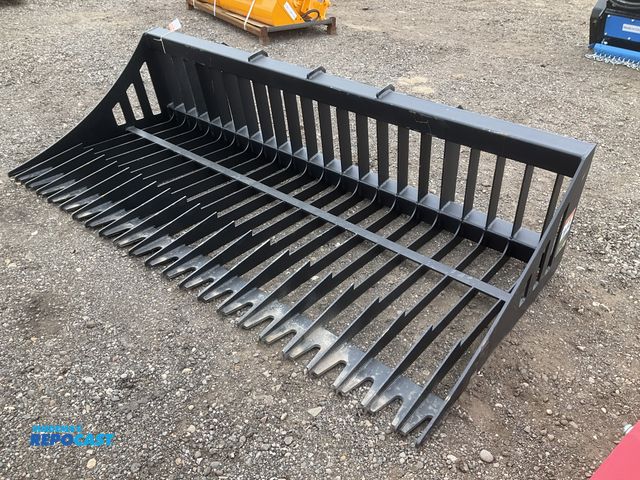 Lot 2-41915 - New Pabreak 79” kid steer rock bucket, skid steer quick attach