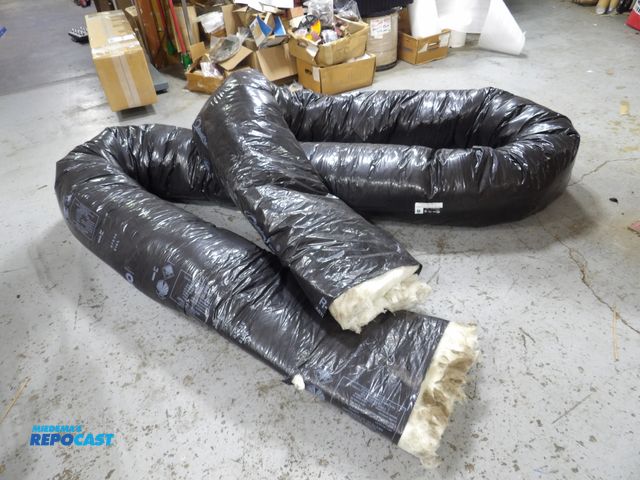 Lot 2-53940 - Quietflex: insulated Flex duct. 8" dia. x 25ft
Length, Fiberglass, uv inhibited, #847TG2