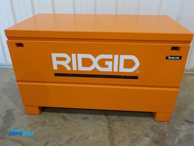 Lot 2-34201 - RIDGID work box; The RIDGID 2048-OS (also known as the 48R-OS) is a 48-inch heavy-duty steel on-site...