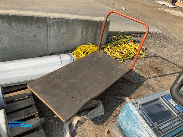 Lot 2-18313 - Wood and Metal Push Cart