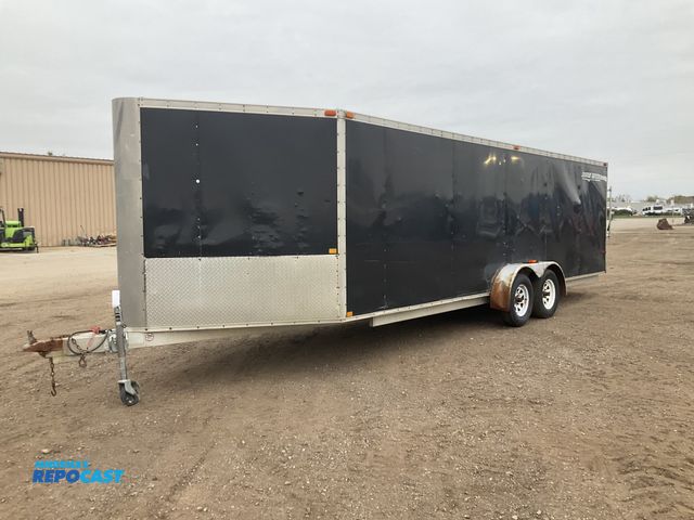 Lot 2-20129 - 2004 ROUGH RIDER 27’ V-Nose Tandem Axle Enclosed Trailer
