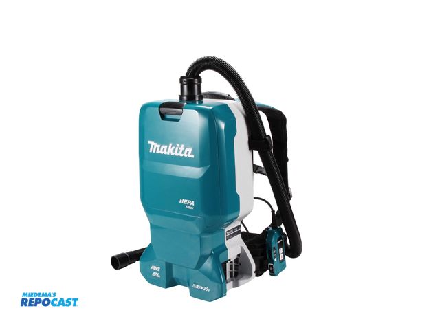 Lot 2-99056 - Makita XCV18 Cordless 36V (18V X2) LXT 1.6 Gallon HEPA Filter Backpack Dry Dust Extractor, AWS Capab...