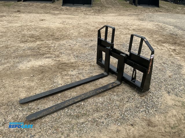 Product 2-3080 - New Tomahawk 60" Heavy Duty Skid Steer Forks, Universal Quick Attach Carriage with (2) 60" Forks, 60...