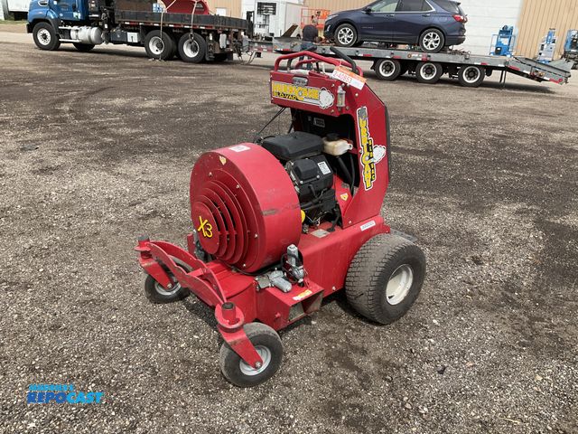Lot 2-40853 - Hurricane X3 Ride-On Zero Turn Blower Vac, 1320 metered hours, Kohler CH740 V-Twin gas engine with e...