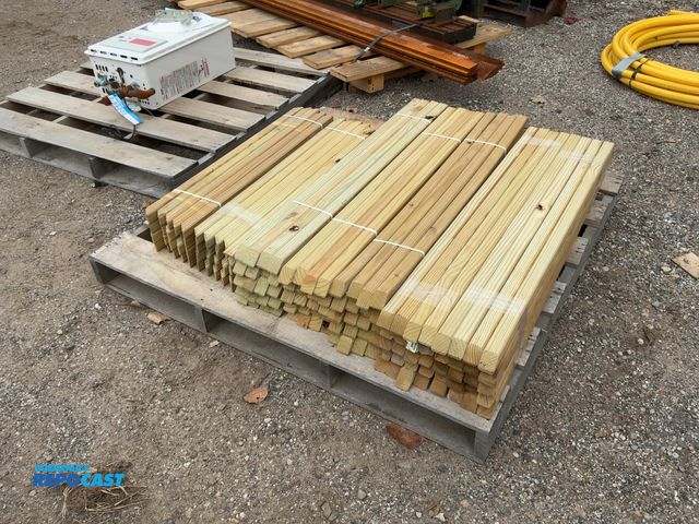 Lot 2-62925 - lot of (140) pressure treated deck spindles mite4red on both ends - (100) 2" x 2" x 42" and (4) 2" x...