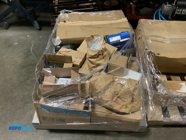 Lot 2-27129 - Skid lot of Electric Equipment including circuit breakers, output power supply battery/chargers, ele...